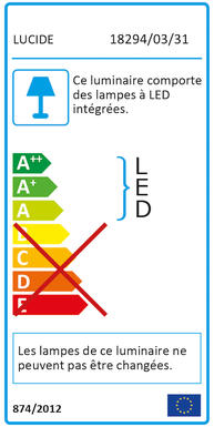 Applique led Lucide Galen Blanc 01 Aluminium 18294/03/31