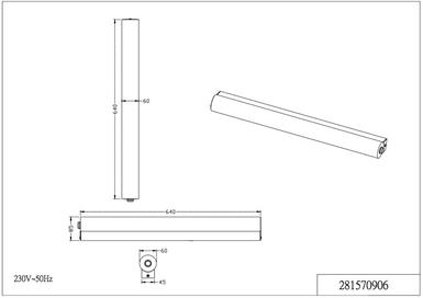 Applique led Trio Kolian Chrome 281570906