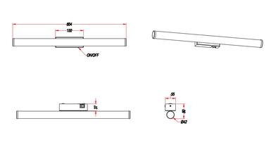 Applique led Trio Mattimo Chrome Métal 283270206