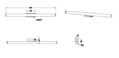 Applique led Trio Mattimo Chrome Métal 283270306