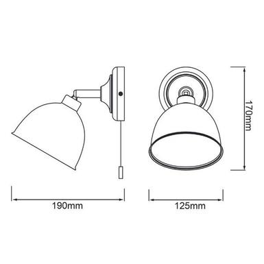 Applique Telio Grise- 1xE14 -  Brilliant  -  97002/22