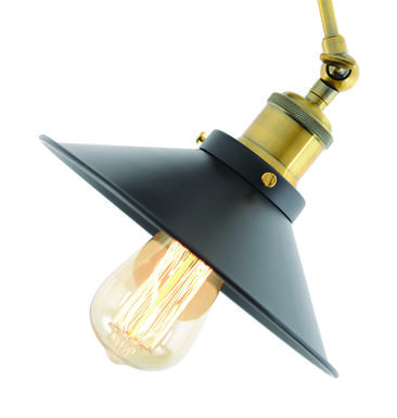 Appliques 1 lampes design Näve Cottage Noir Métal 1222722