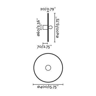 Applique Costas - Faro - Ø 40 cm - 1xE27 - Rotin - 62173-78