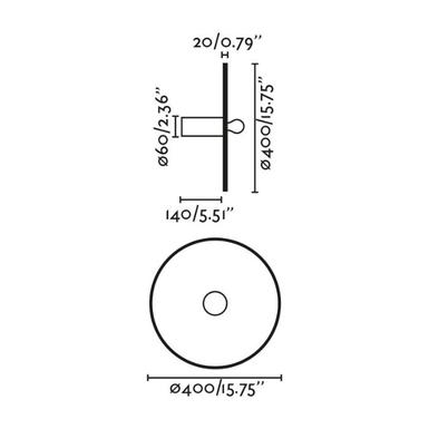 Applique Costas - Faro - Ø 40 cm - 1xE27 - Rotin - 62174-78