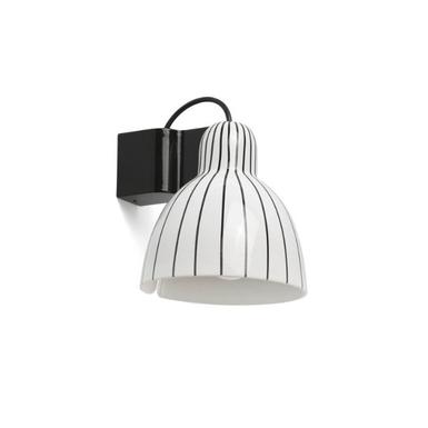 Applique Venice - Faro - Ø 20 cm - 1xE27 - Noir/Blanc - 64273