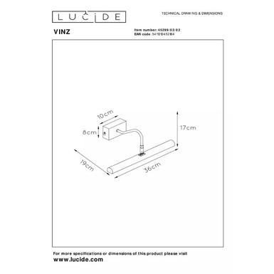 Appliques VINZ - 2xG9 - Or mat/ Laiton - Lucide VINZ Or mat/ Laiton Métal 45299/02/02