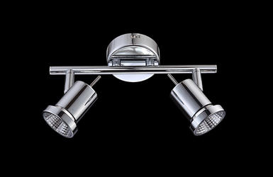 Barre 2 lampes design Action HOORN Chrome Acier 750302010000