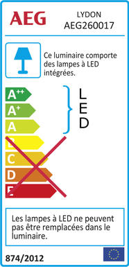 Borne extérieure led AEG Lydon Gris anthracite Aluminium AEG260017