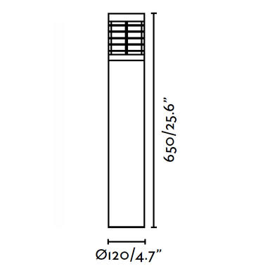 Borne extérieure led Faro Giza Gris anthracite Aluminium 70768