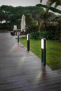 Borne extérieure led Faro Sticker Gris anthracite Aluminium 75541