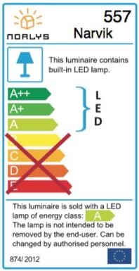 Borne extérieure led Norlys Narvik Aluminium 557