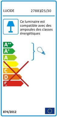 Bornes extérieure Lucide - Reconditionnée Lo Retour Noir Verre LOL-27883/25/30