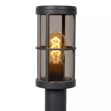 Borne extérieure Navi - Ø 12 cm - 1xE27 - Aluminium / Gris anthracite - Lucide - 27802/90/29