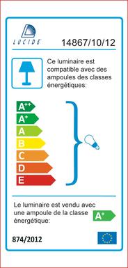 Bornes extérieures 2 lampes led Lucide Arne-Led Nickel satiné Aluminium 14867/10/12