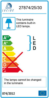 Bornes extérieures led Lucide Combo Noir Aluminium 27874/25/30