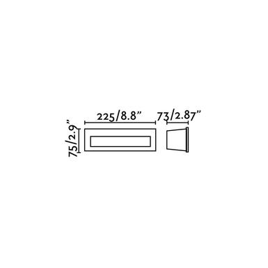 Applique extérieure Nat - LED intégrée - Aluminium / Blanc mat - Faro - 70271