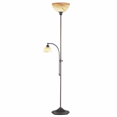 Lampadaire 2 lampes classique Wofi lacchino Rouille 3128.02.09.0000