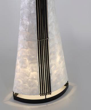 Lampadaire 2 lampes design Neuhaus Abuja Marron Métal 1929