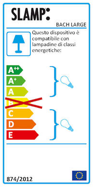 Lampadaire 2 lampes design Slamp Bach Blanc 01 Technopolymère BAC42PFO0003W