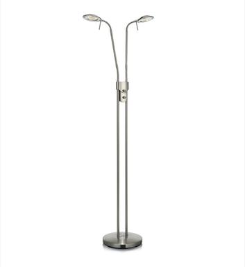 Lampadaire 2 lampes led Markslöjd Hudson Gris Métal 105583