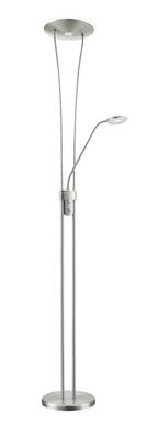 Lampadaire 2 lampes led Wofi Vitro Nickel métal 3317.02.64.0000