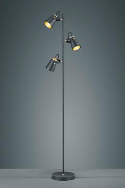 Lampadaire 3 lampes design Trio Edward Noir Métal 408800332