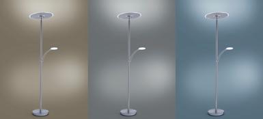 Lampadaire 3 lampes led Neuhaus Artur Gris Métal 673-55