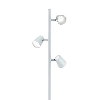 Lampadaire 3 lampes led Trio Narcos Blanc Acier 473190331