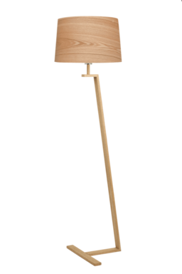 Lampadaire design Aluminor Memphis Blanc Bois MEMPHIS LS BOIS