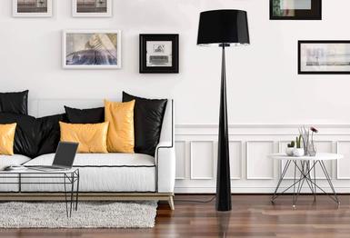 Lampadaire design Aluminor Totem Noir Acier TOTEM LS N