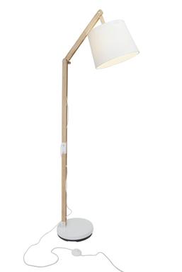 Lampadaire design Brilliant Carlyn Beige Bois 09958A75