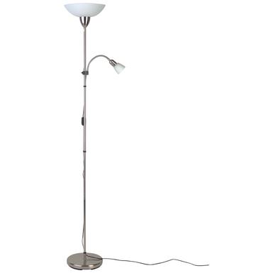 Lampadaire design Brilliant Darlington Gris Métal - Verre 27161/13