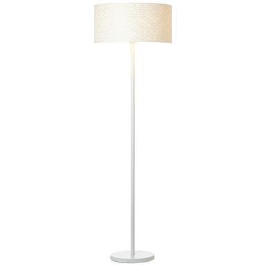 Lampadaire design Brilliant Galance Blanc Métal - Tissus 94971/05