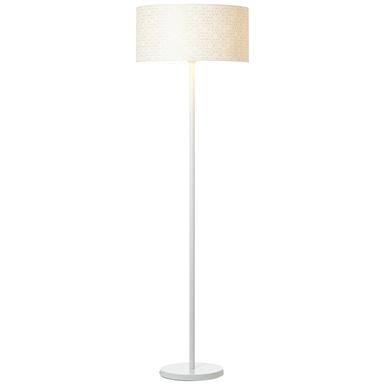 Lampadaire design Brilliant Galance Blanc Métal - Tissus 94971/05