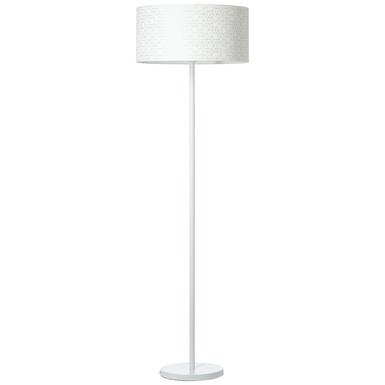 Lampadaire design Brilliant Galance Blanc Métal - Tissus 94971/05