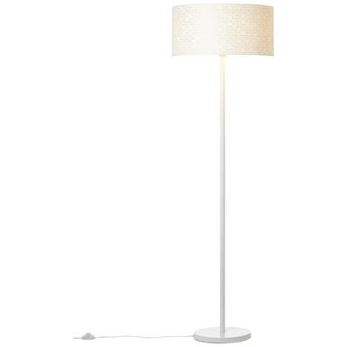 Lampadaire design Brilliant Galance Blanc Métal - Tissus 94971/05