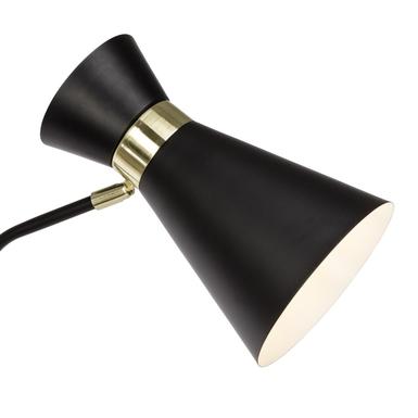 Lampadaire design Brilliant Goldy Noir Métal 64458/86