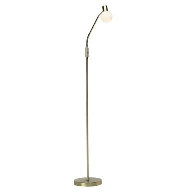 Lampadaire design Brilliant Philo Laiton Métal - Verre G16358/18