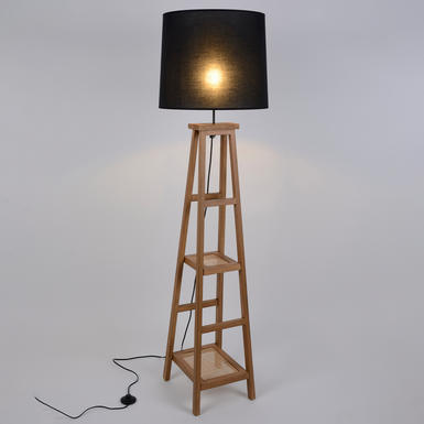 Lampadaire design Corep Booky Noir Bois PR503539