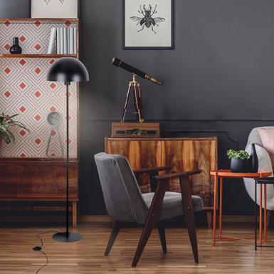 Lampadaire design Corep Icône Noir Métal 656532