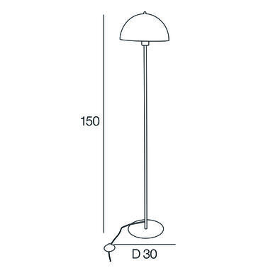 Lampadaire design Corep Icône Noir Métal 656532