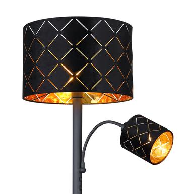 Lampadaire design Globo Sunna Noir Métal 15334S4