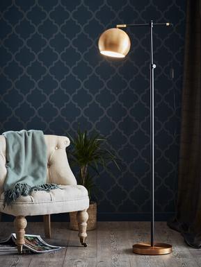 Lampadaire design Markslöjd Chester Noir Métal 107231