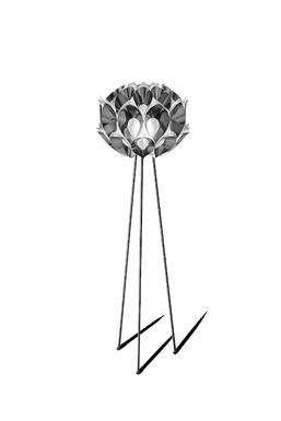 Lampadaire design Slamp Flora Chrome Technopolymère FLO85PST0000PE_000