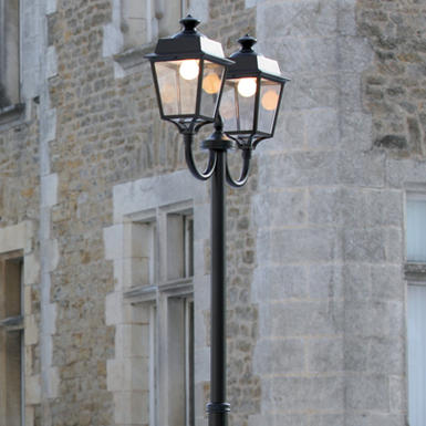 Lampadaire extérieur 2 Lampes télescopique Roger Pradier Place des Vosges 1 Évolution 150033_