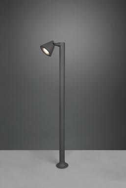 Lampadaire extérieur led Trio Kaveri Gris anthracite Fonte d'aluminium 406060142