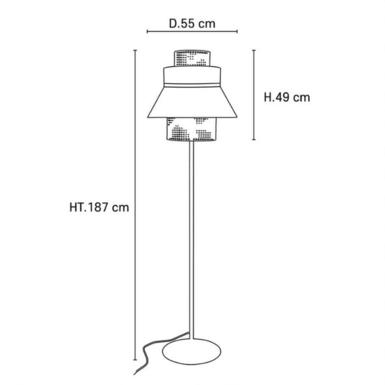 Lampadaire extérieur Singapour H 187 cm - Sand/Adgae - Market Set - PR503892