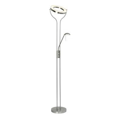 Lampadaire led Brilliant Demian Chrome Métal - Verre G93033/77