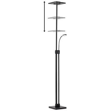 Lampadaire led Brilliant Forrester Noir Plastique G94956/06