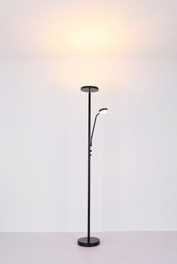 Lampadaire led Globo Ernst Noir Métal 59092